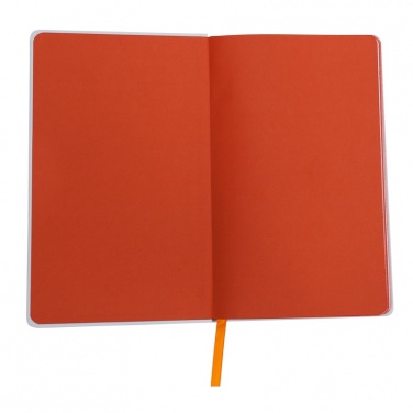 Logotrade promotional merchandise image of: Plain notepad, @ 130x210/80p, orange/white