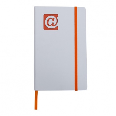 Logo trade advertising products picture of: Plain notepad, @ 130x210/80p, orange/white