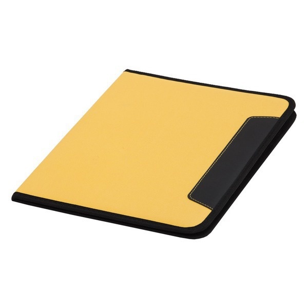 Logo trade promotional product photo of: Ortona A4 folder, yellow/black