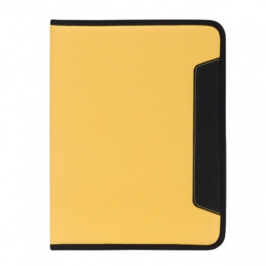 Logo trade promotional gift photo of: Ortona A4 folder, yellow/black