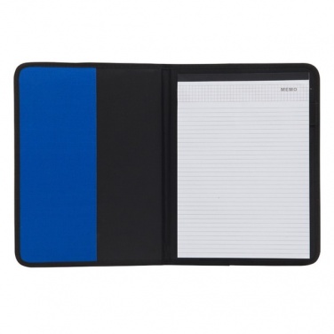 Logo trade advertising products picture of: Ortona A4 folder, blue/black