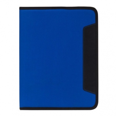 Logotrade promotional product picture of: Ortona A4 folder, blue/black