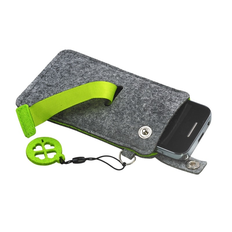 Logo trade promotional items picture of: Eco Sence smartphone case, green/grey