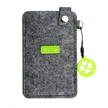 Logo trade promotional gifts picture of: Eco Sence smartphone case, green/grey
