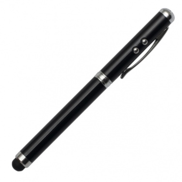 Logotrade promotional merchandise photo of: Supreme ballpen with laser pointer - 4 in 1, black