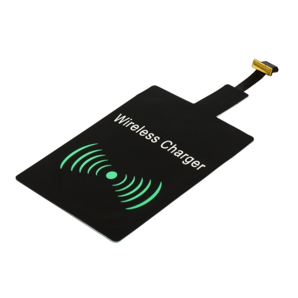 Logo trade promotional items image of: Charge Ready Wireless charging adapter, black 