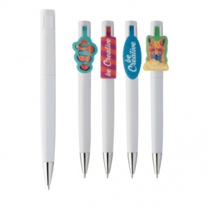 Logotrade promotional giveaway image of: Creaclip ballpoint pen custom made
