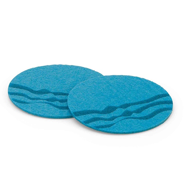 Logo trade promotional items picture of: Set of 2 coasters, blue