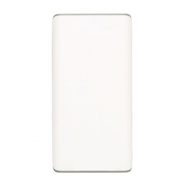 Logo trade promotional merchandise picture of: 20.000 mAh powerbank with display, white