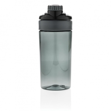 Logotrade promotional giveaway image of: Leakproof bottle with wireless earbuds, black