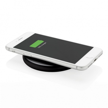 Logo trade promotional items image of: Wireless 10W fast charging pad, black
