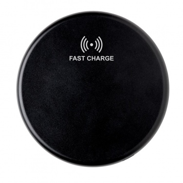 Logo trade promotional items image of: Wireless 10W fast charging pad, black