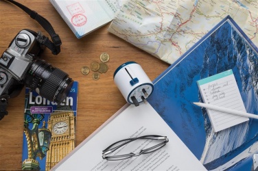 Logotrade promotional giveaways photo of: Travel Blue world travel adapter, white