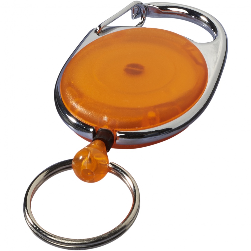 Logotrade corporate gift image of: Gerlos roller clip key chain, orange