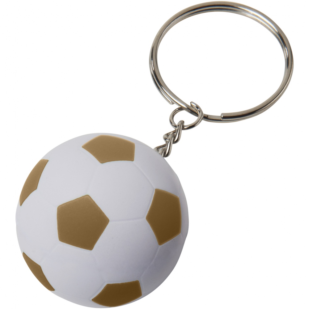 Logotrade promotional product picture of: Striker football key chain, yellow