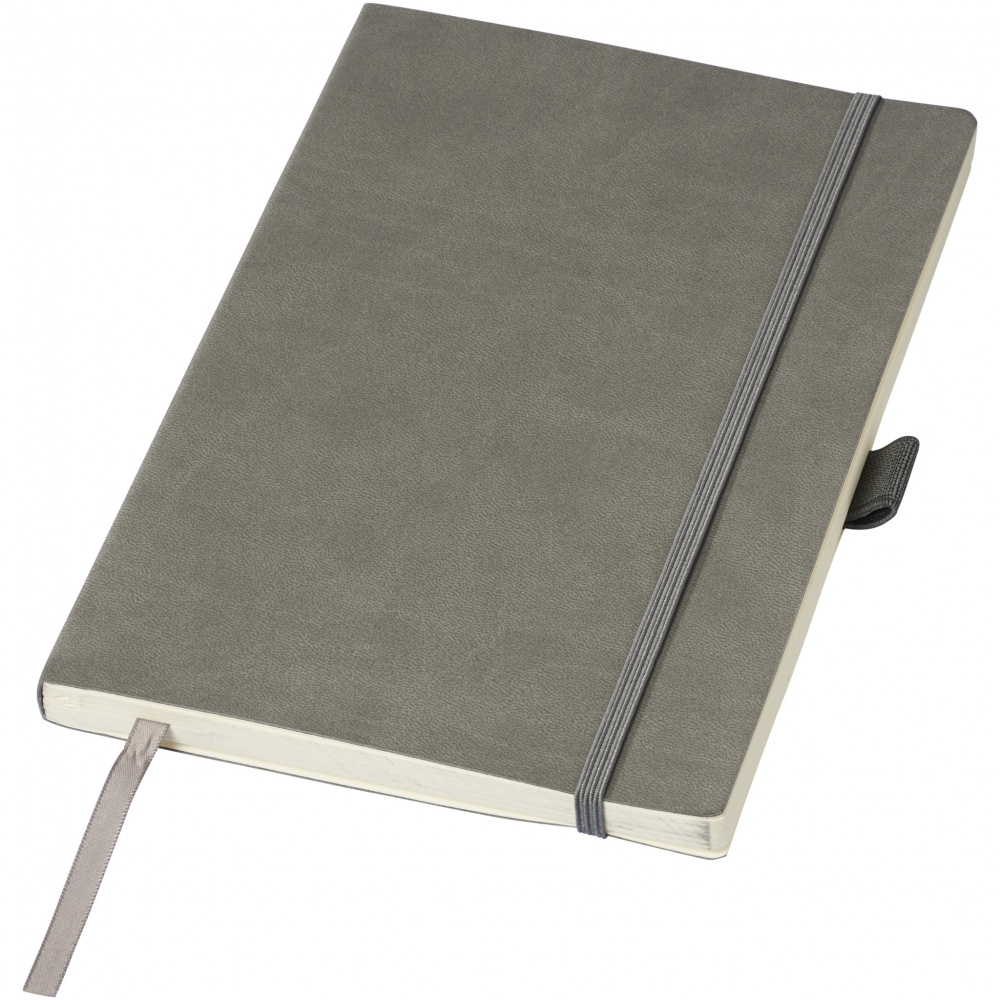 Logo trade promotional items image of: Revello Notebook A5, grey