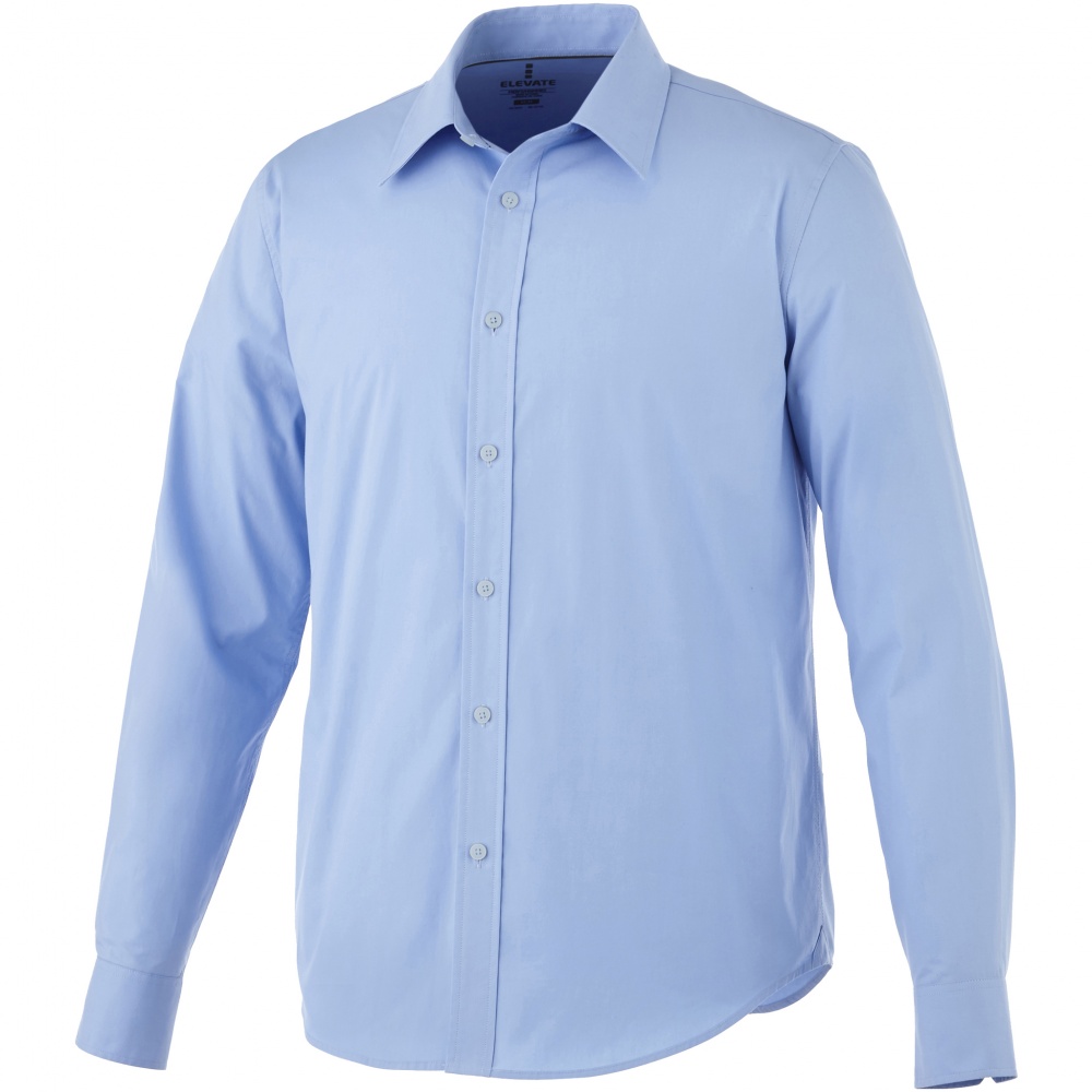 Logo trade promotional product photo of: Hamell long sleeve shirt, blue