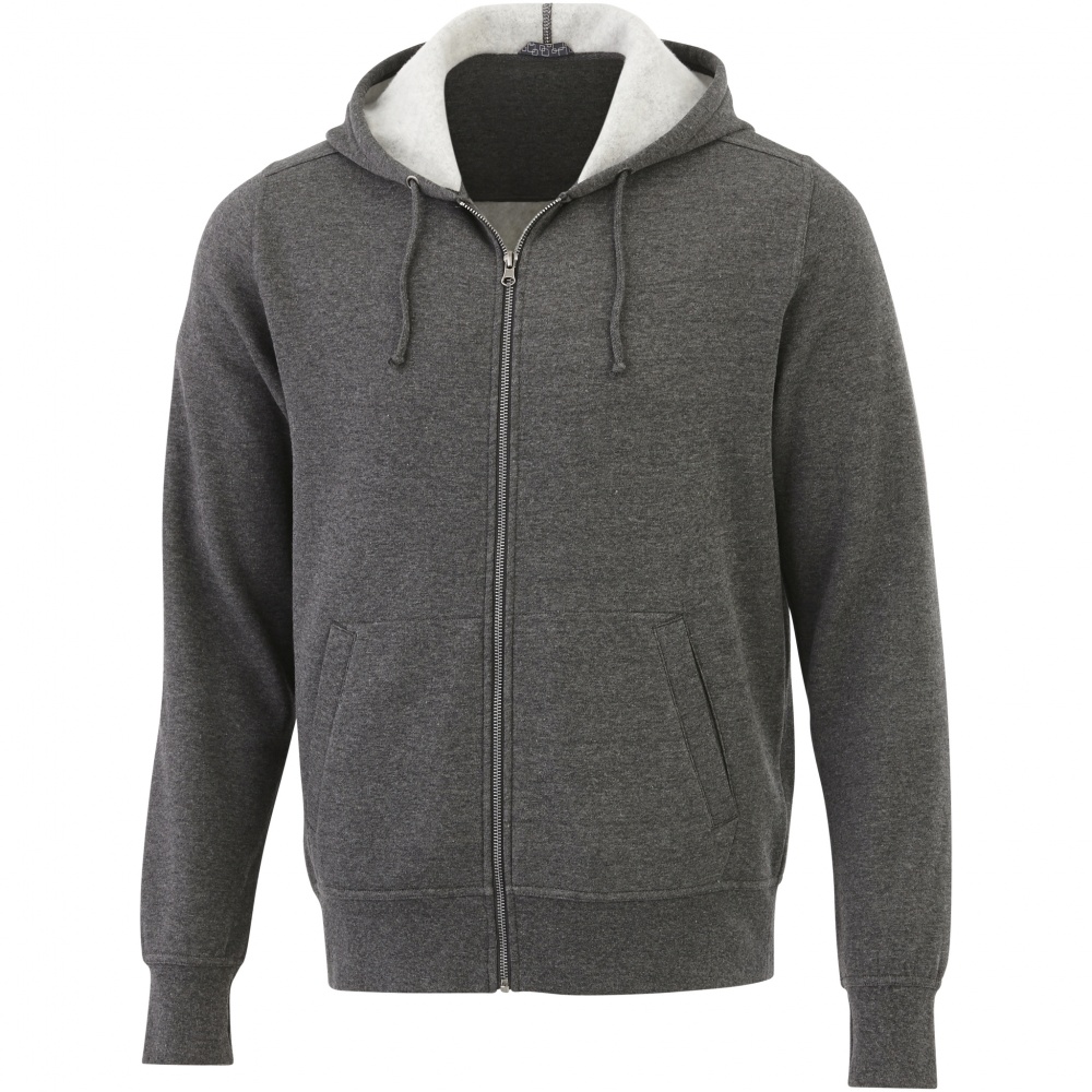 Logo trade promotional gifts picture of: Cypress full zip hoodie, dark grey
