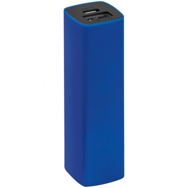 Logo trade promotional merchandise photo of: 2200 mAh Powerbank with case, Blue