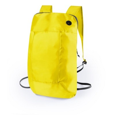 Logo trade promotional merchandise picture of: Foldable backpack, Yellow