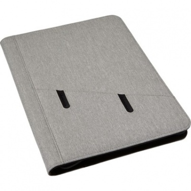 Logo trade promotional products image of: Conference folder A4 with notepad, Grey