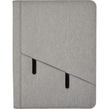 Logo trade promotional merchandise image of: Conference folder A4 with notepad, Grey
