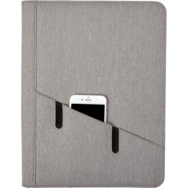 Logotrade promotional item image of: Conference folder A4 with notepad, Grey