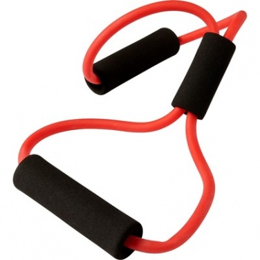 Logotrade promotional products photo of: Elastic fitness training strap, Red