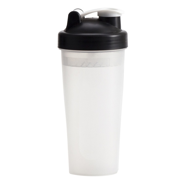 Logotrade promotional merchandise picture of: 600 ml Muscle Up shaker, black