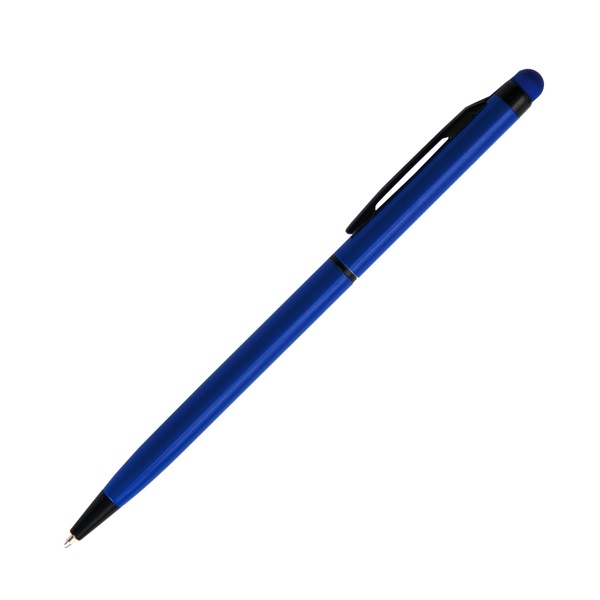 Logotrade promotional giveaways photo of: Touch Top ballpen, blue