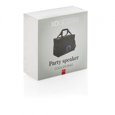 Logotrade corporate gift picture of: Party speaker cooler bag, black