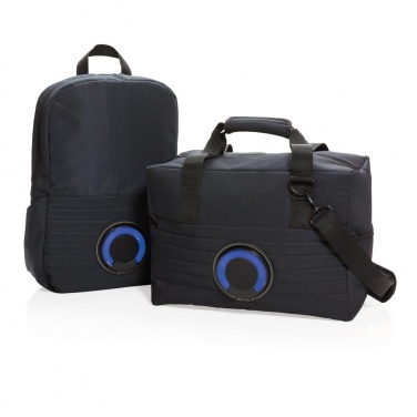 Logotrade business gift image of: Party speaker cooler bag, black