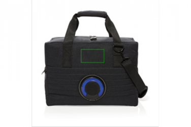 Logo trade promotional gift photo of: Party speaker cooler bag, black