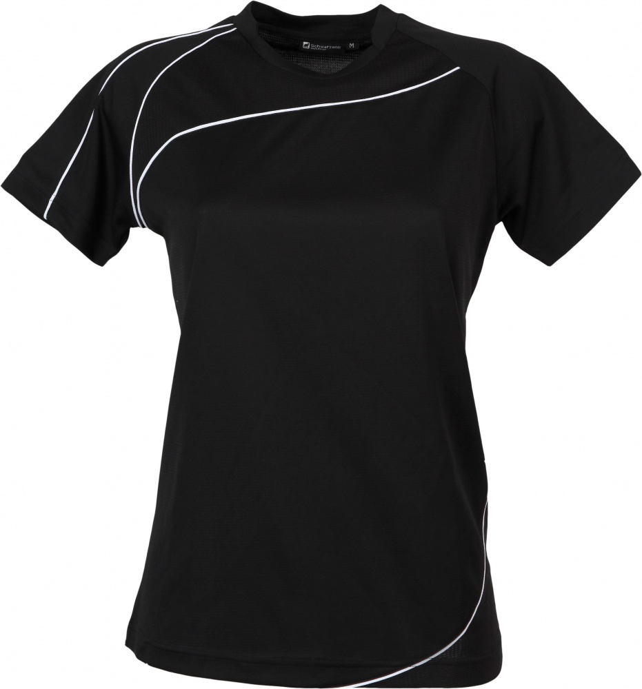Logo trade promotional merchandise picture of: RILA WOMEN T-shirt, black
