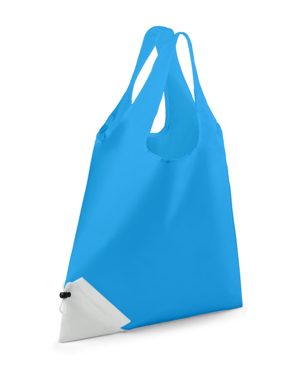 Logo trade promotional items image of: Foldable bag KOOP, light blue