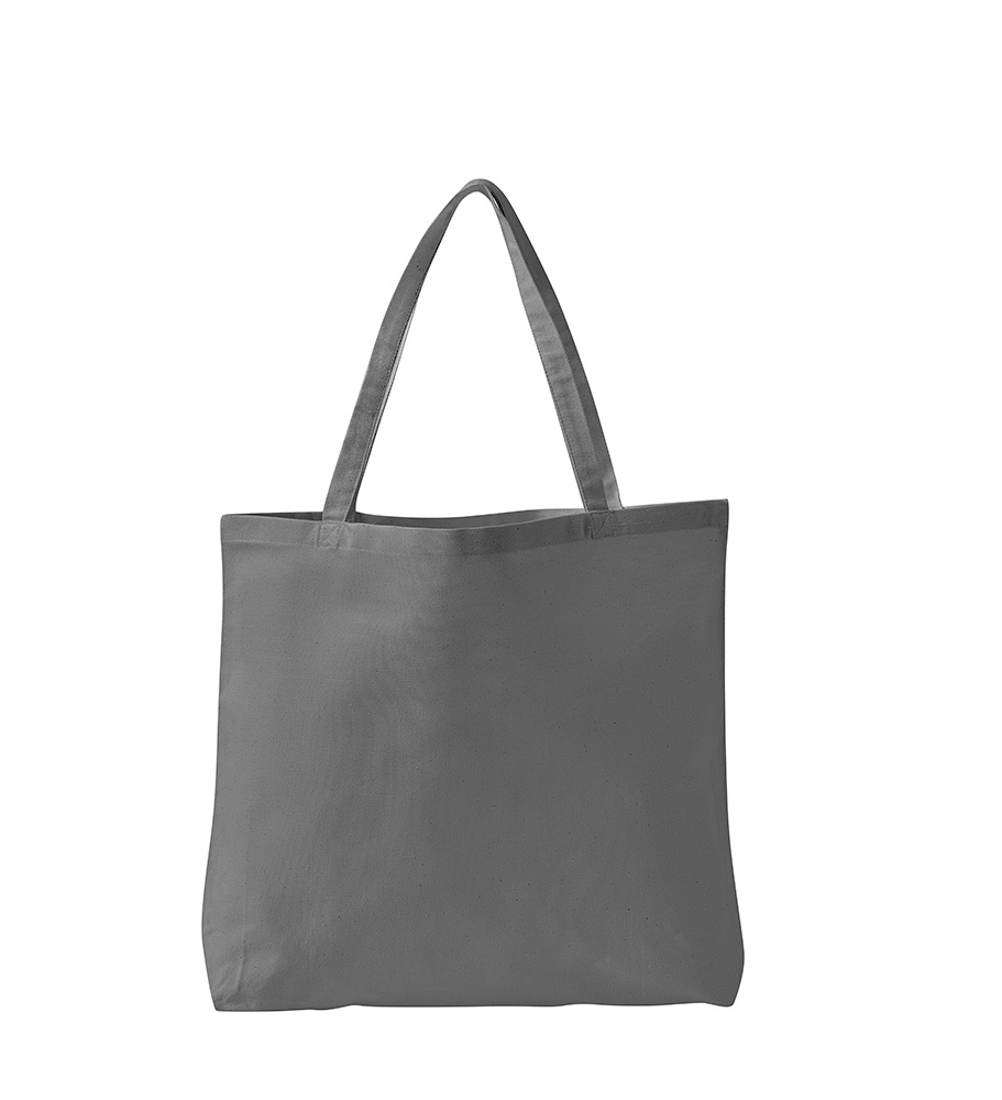 Logo trade advertising products image of: Canvas bag GOTS, grey