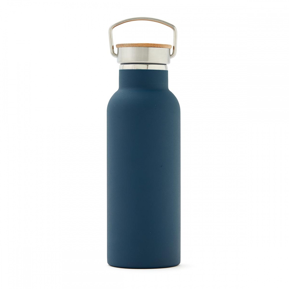 Logo trade promotional products image of: Miles insulated bottle, navy