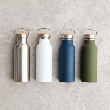 Logo trade promotional products picture of: Miles insulated bottle, navy