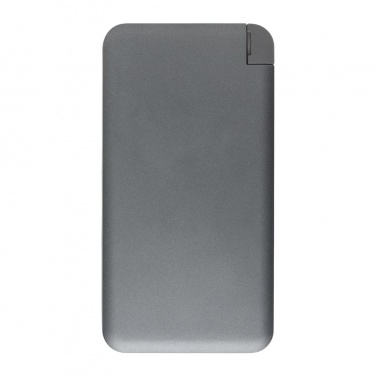 Logo trade promotional giveaways picture of: 10.000 mAh MFi licensed powerbank , silver