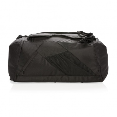 Logotrade business gift image of: Swiss Peak RFID sports duffle & backpack, Black