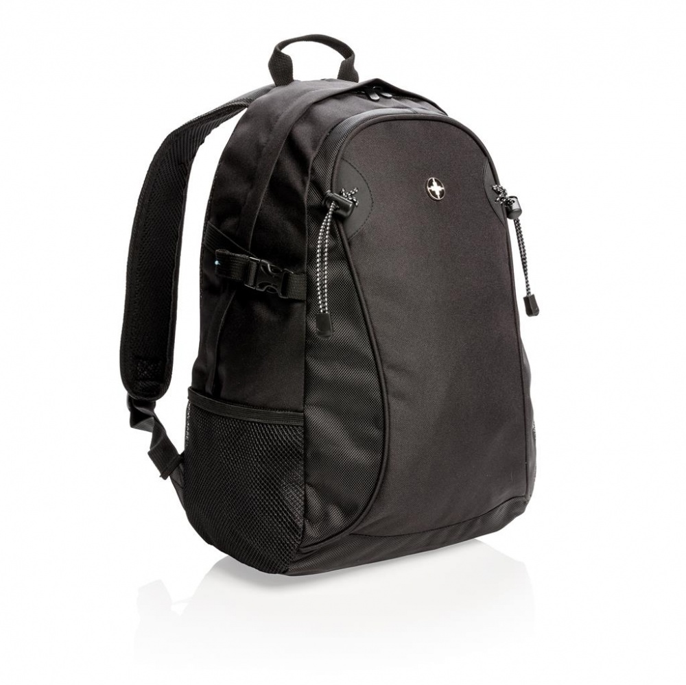 Logotrade promotional merchandise picture of: Swiss Peak outdoor backpack, black