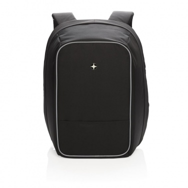 Logotrade promotional gift image of: Swiss Peak anti-theft 15” laptop backpack, Black