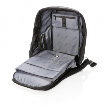Logotrade promotional merchandise image of: Swiss Peak anti-theft 15” laptop backpack, Black