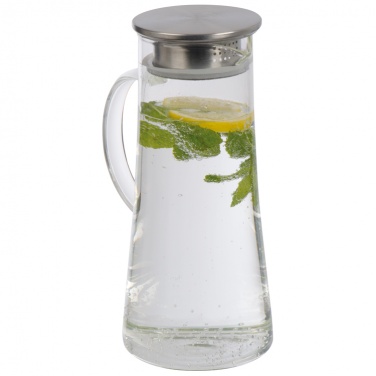 Logo trade corporate gifts image of: Glass carafe 1400 ml