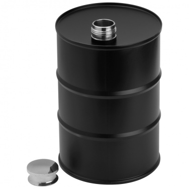 Logotrade promotional merchandise photo of: Hip flask barrel, black