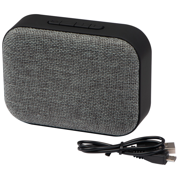 Logo trade promotional product photo of: Bluetooth speaker + radio, grey