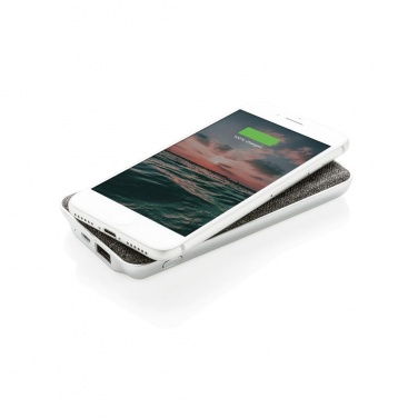 Logotrade promotional item picture of: Vogue 5W wireless powerbank, grey