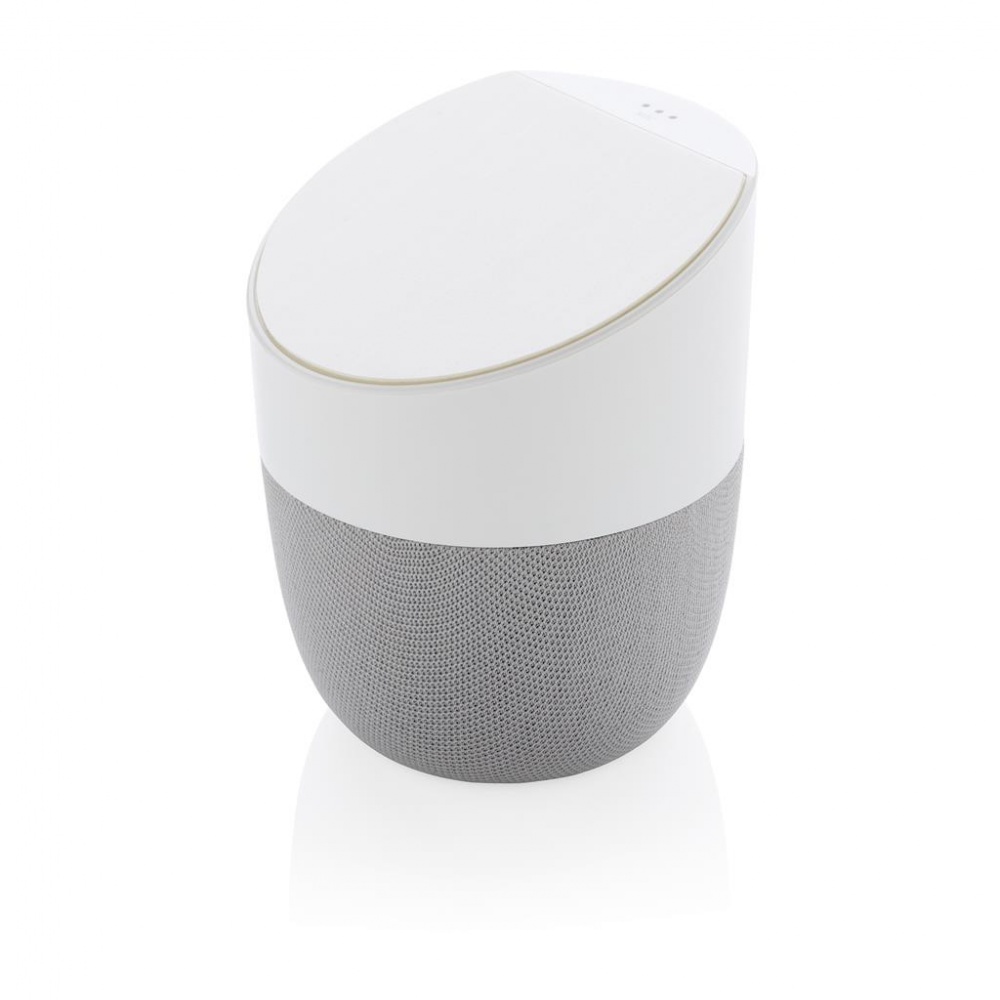 Logotrade promotional item picture of: Home speaker with wireless charger, white