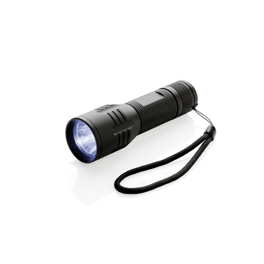 Logotrade promotional gift picture of: 3W medium CREE torch, black