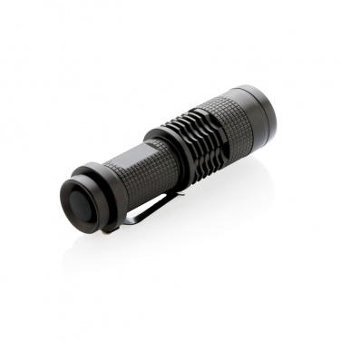 Logo trade promotional items picture of: 3W pocket CREE torch, black